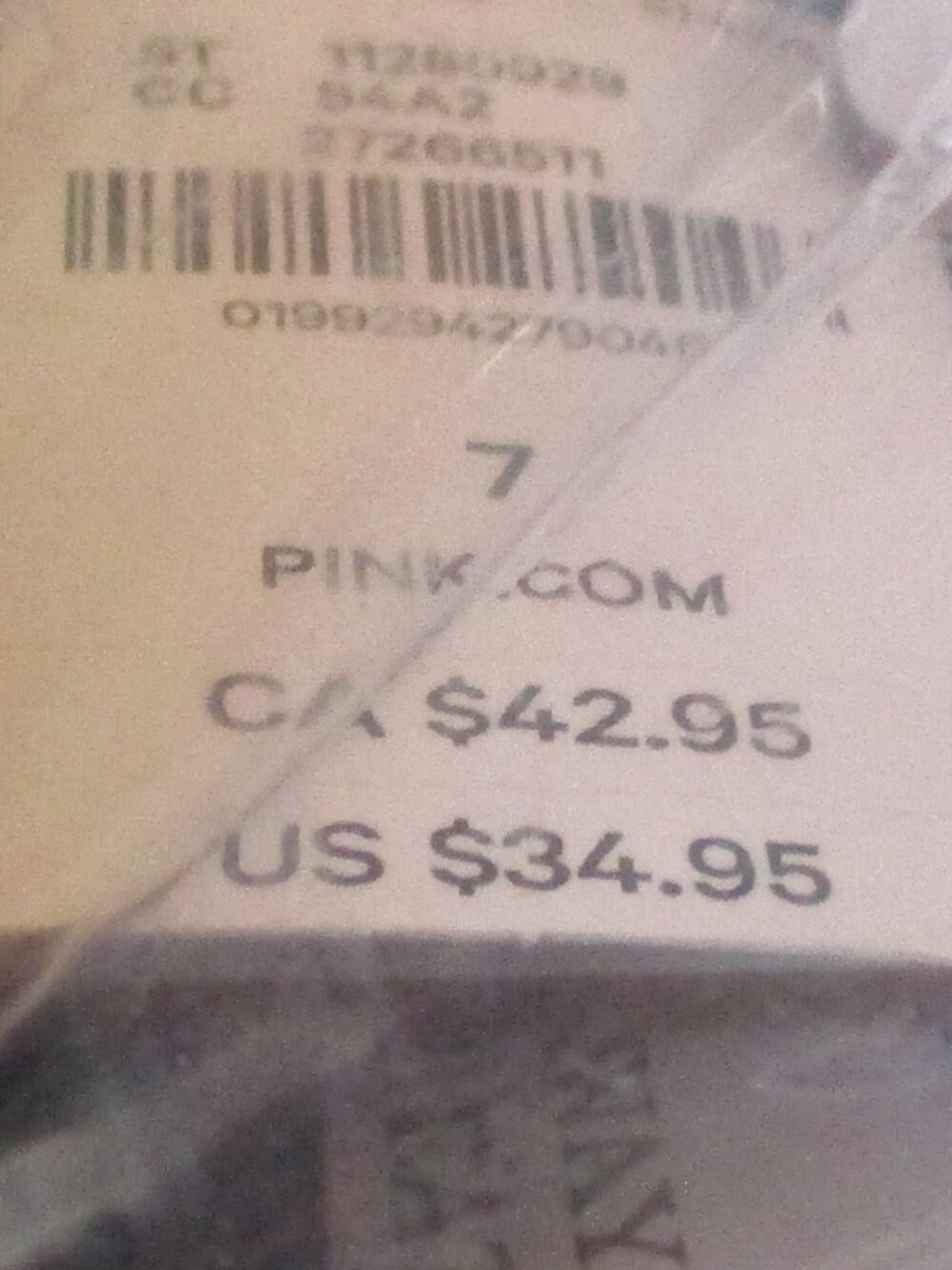 VS PINK Slides (BLACK) SIZE 7 -  NWT - Picture 3 of 3